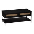 Bungalow Rectangular Coffee Table with Storage Shelf and 2 Drawers