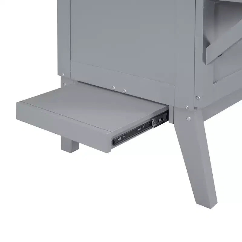 Lit escamotable avec port USB et étagères amovibles