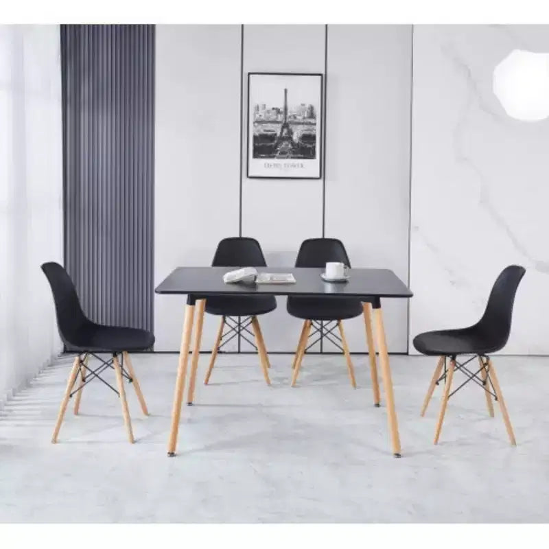 Multipurpose Table: Dining and Office Use, Versatile Wood Design