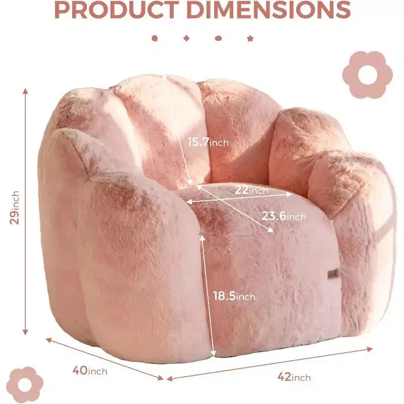 Pouf pour adulte – canapé poire avec anneau de traction facile à déplacer sans installation, convient à divers environnements.