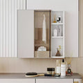 Mirror Cabinet, Bathroom Mirror, Wall-Mounted Freestanding for Storage and Space Saving