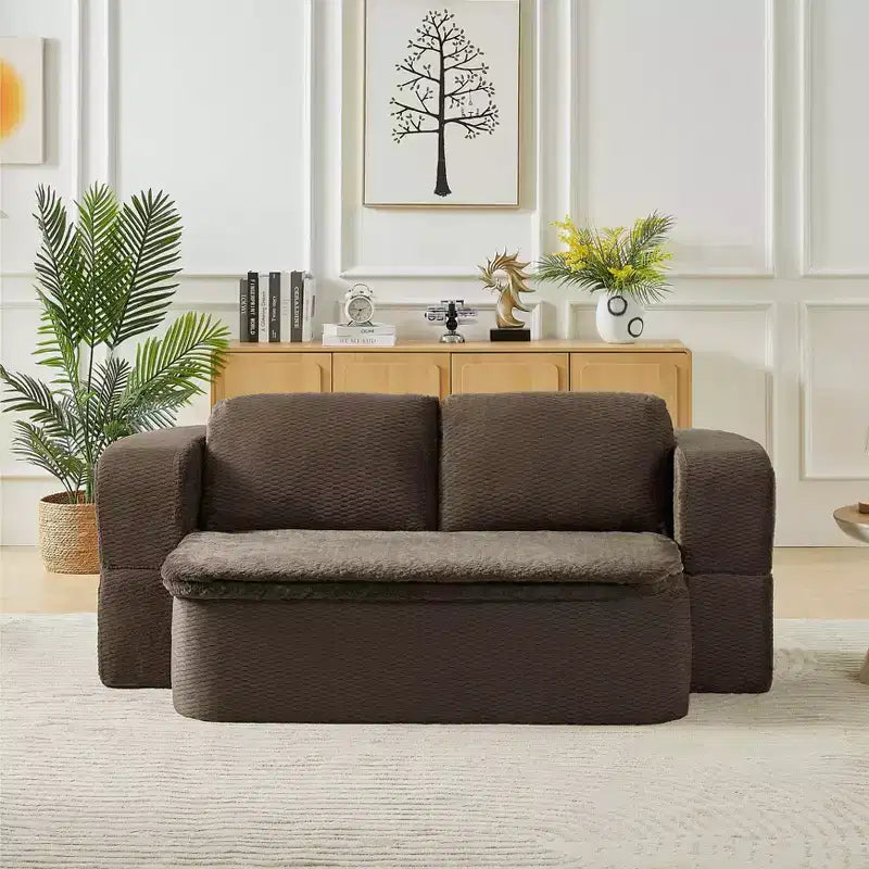 Canapé-lit convertible 74,8, canapé pliant 2 en 1 avec coussin et couverture, canapé-lit pour salon, chambre et appartement, aucun assemblage requis