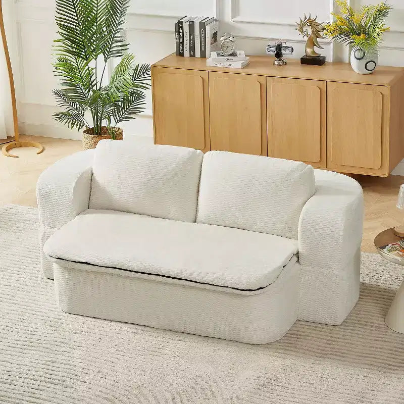 Canapé-lit convertible 74,8, canapé pliant 2 en 1 avec coussin et couverture, canapé-lit pour salon, chambre et appartement, aucun assemblage requis