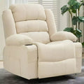 Large Recliner Chair 3 Reclining Positions up to 145 with 2 Cup Holder 2 Side and 2 Front Pockets for Living Room, Bedroom, Home Theater