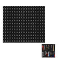 Metal Pegboard Panels, 48X24 Peg Board Wall Organizer with Flexible Layout for Garage Storage, Workshop, Kitchen and Craft Room