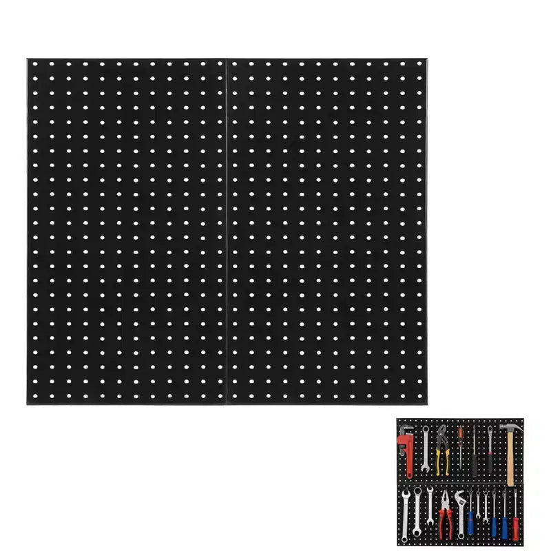 Metal Pegboard Panels, 48X24 Peg Board Wall Organizer with Flexible Layout for Garage Storage, Workshop, Kitchen and Craft Room