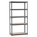 VEVOR Storage Shelves, 2000 lbs, 5 Tier Garage Storage Shelving, 16Dx36Wx71.4H Adjustable Metal Shelves for Garage Shelves Utility Rack Shelf,Black