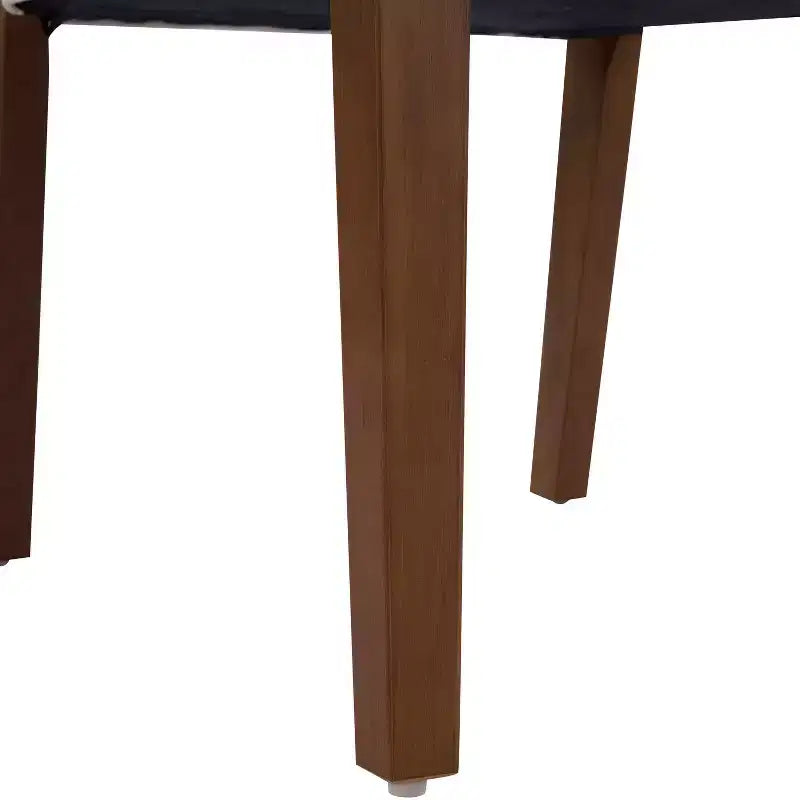 Chaises de salle à manger sans accoudoirs rembourrées en bois d'hévéa Sungjin Modern (Lot de 2)