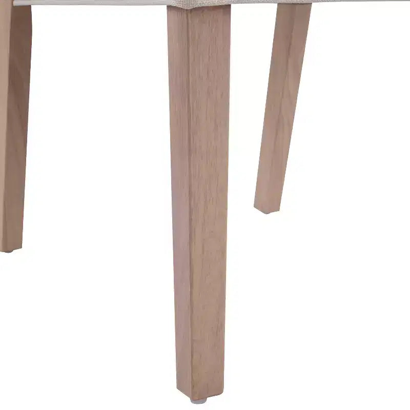 Chaises de salle à manger sans accoudoirs rembourrées en bois d'hévéa Sungjin Modern (Lot de 2)