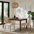 Christopher Knight Home Sungjin Modern Rubberwood Upholstered Armless Dining Chairs (Set of 2)