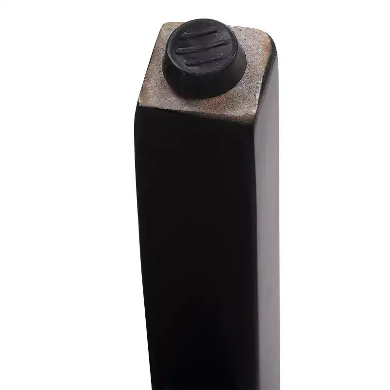 Tabouret de bar 29 po avec siège rembourré en selle (ensemble de 2), noir/noir